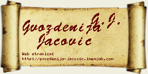 Gvozdenija Jačović vizit kartica